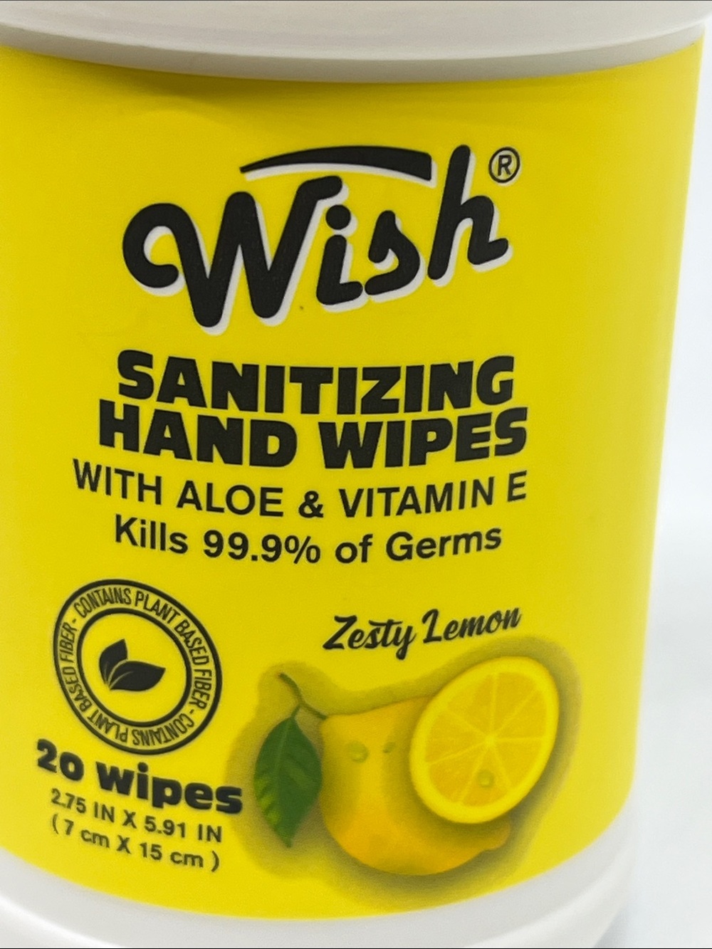 Wish Sanitizing Hand Wipes - Pick (1) Travel Canister with Clip - Picture 12 of 14